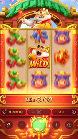 Fortune Tiger demo - session start, balance 99,994 credits
