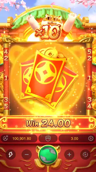 Fortune Tiger demo - Spin 380, balance 100,902 credits