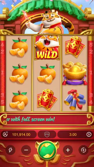 Fortune Tiger demo - Spin 1143, balance 101,914 credits