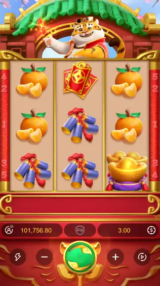 Fortune Tiger demo - Spin 1524, balance 101,757 credits (session end)
